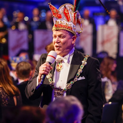 Christoph Kuckelkorn bei der Prinzenproklamation 2025 im Gürzenich