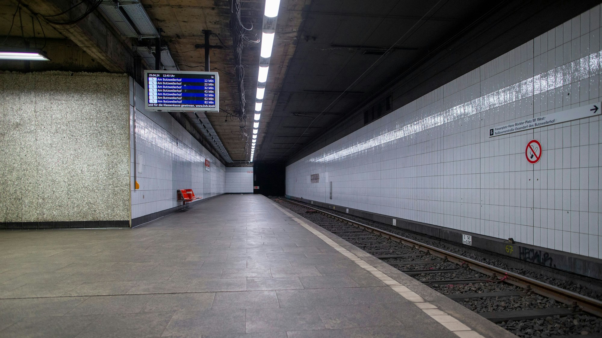 Blick in die U-Bahnstation Appelhofplatz