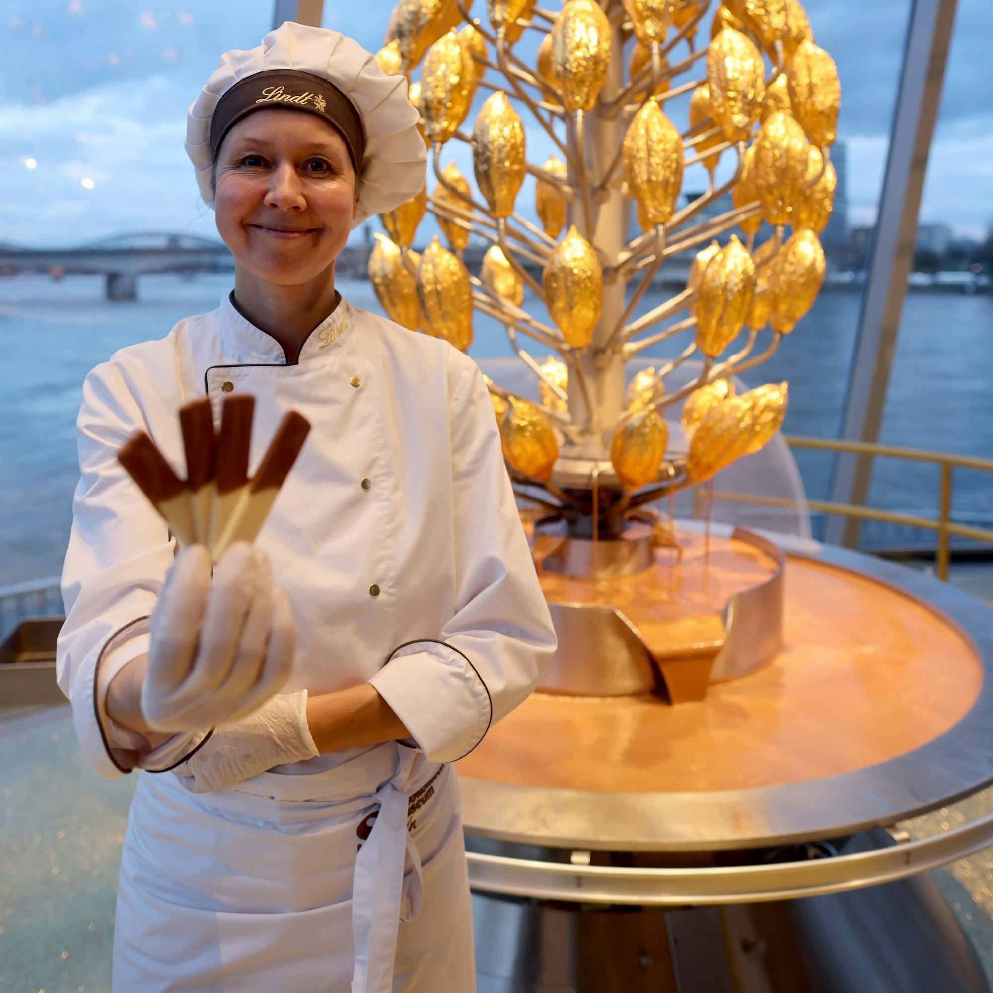 Der Schoko-Brunnen ist für viele Besucherinnen und Besucher das Highlight im Schokoladenmuseum.