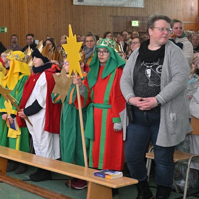 Das Foto zeigt die Sternsinger aus Kürten