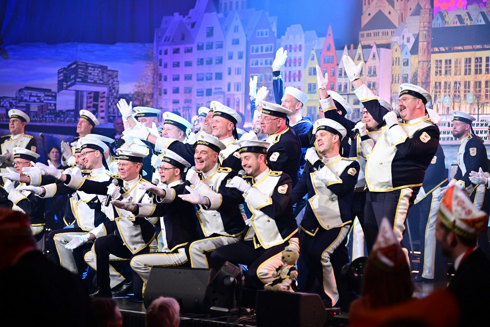 Die Stattgarde bei der Prinzenproklamation im Gürzenich.