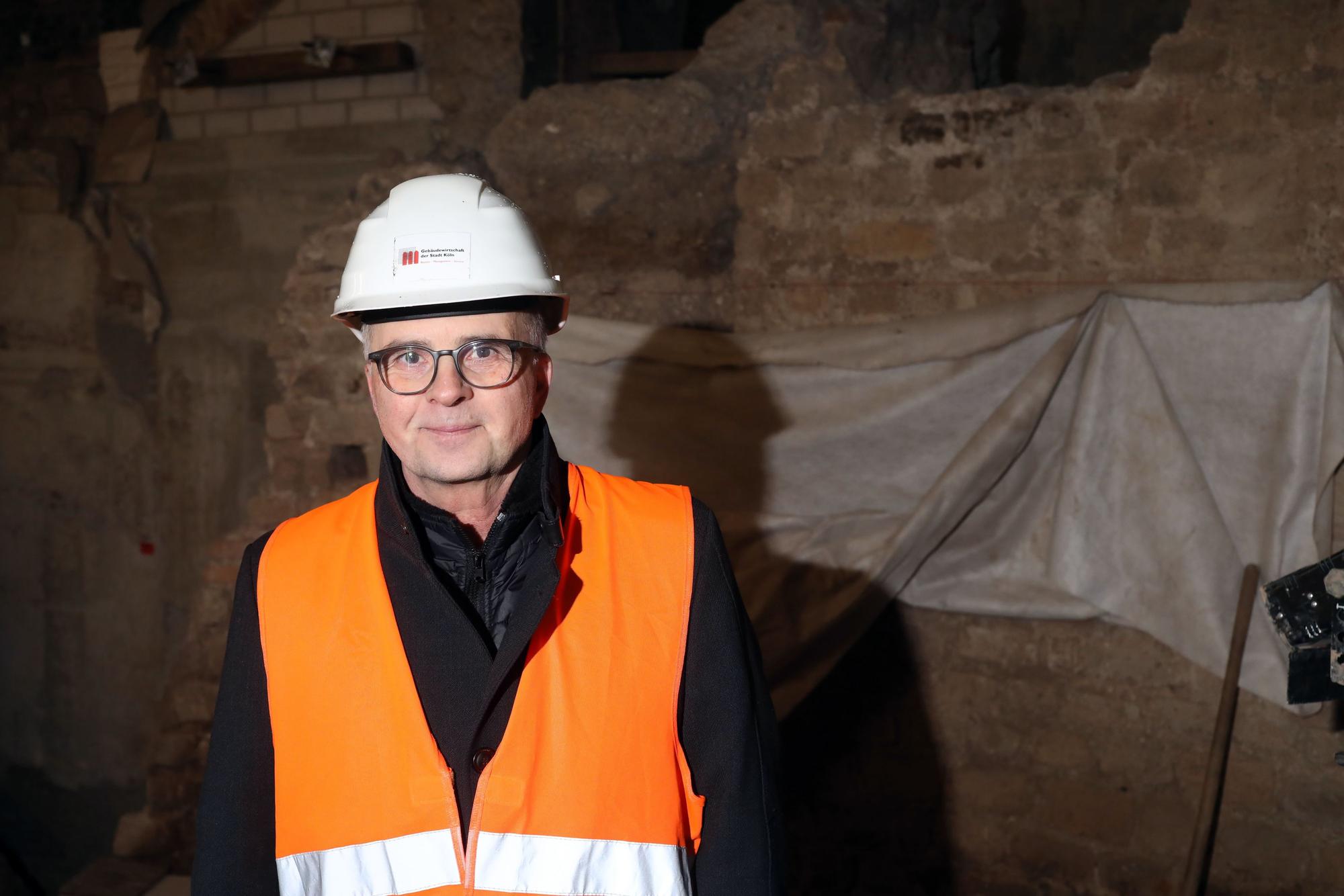 Auf der Baustelle: Markus Greitemann.