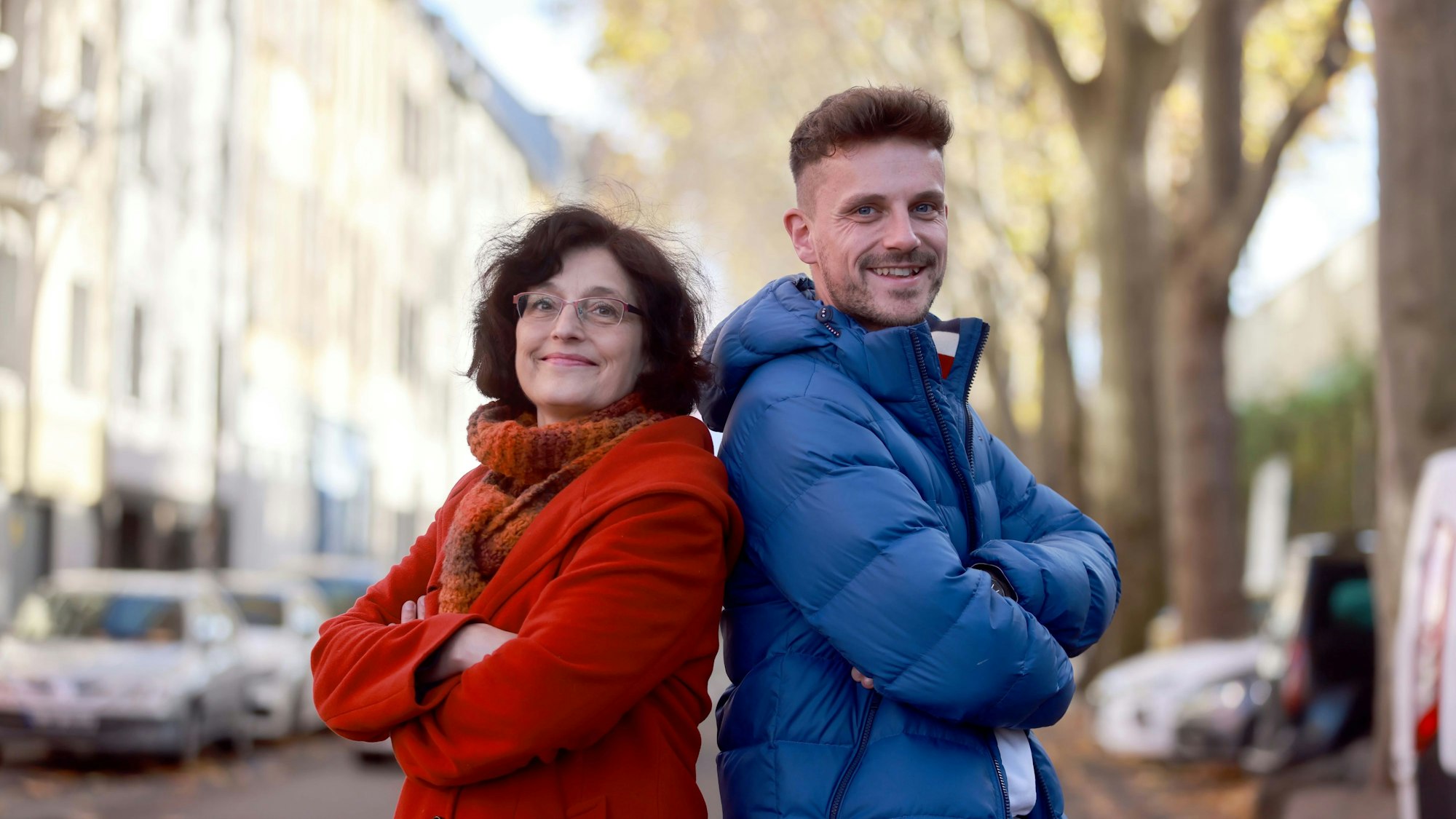 Die Kölner SPD-Vorsitzenden Claudia Walther und Florian Schuster.