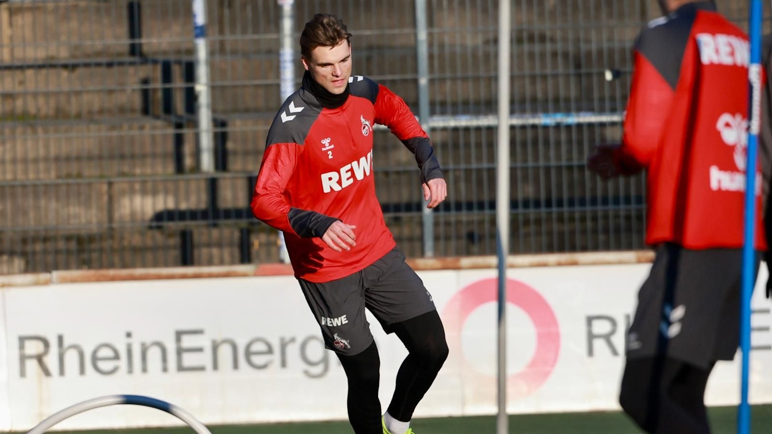 Joel Schmied beim ersten Training in Köln