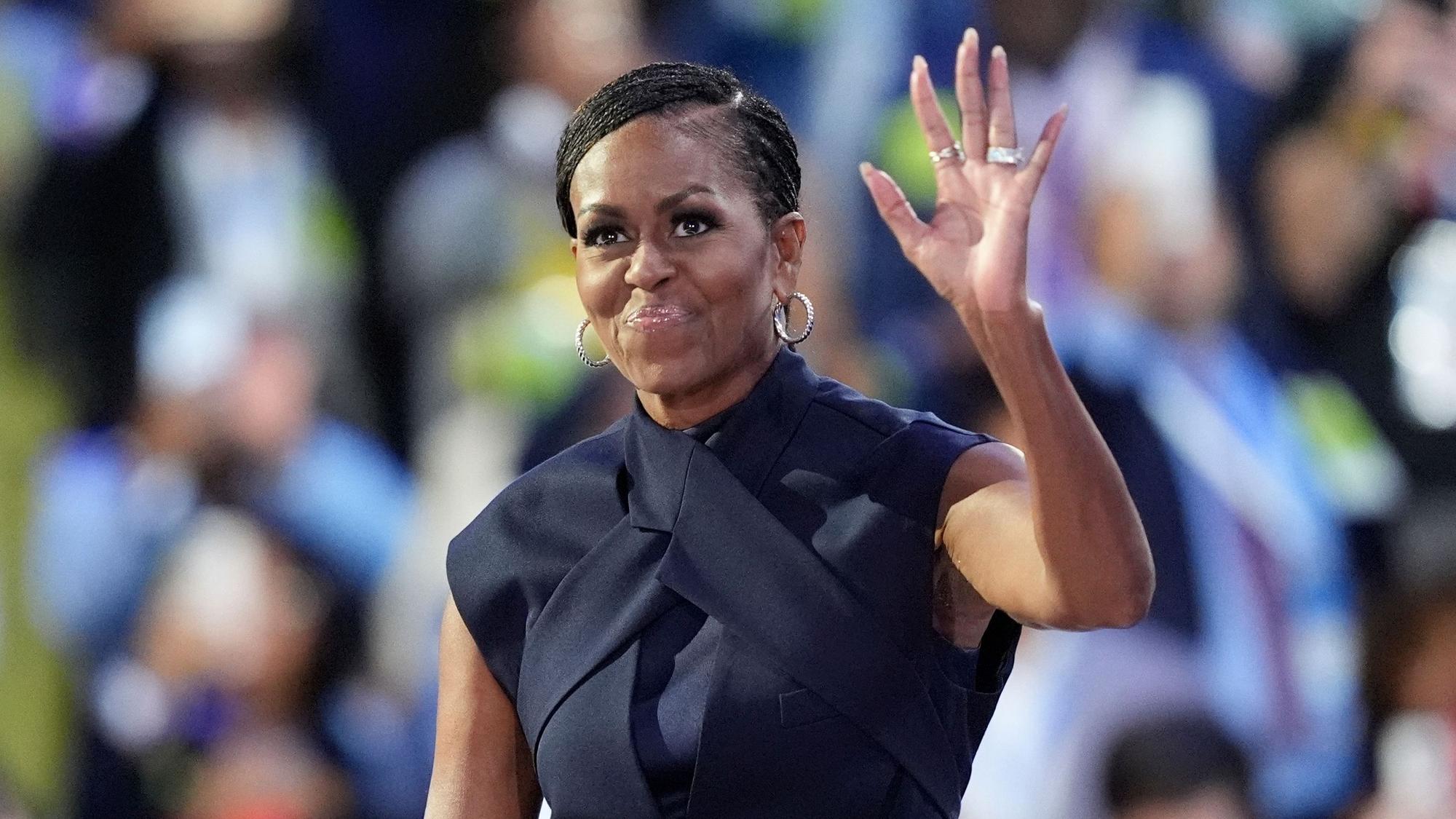 Die ehemalige First Lady Michelle Obama spricht während der Democratic National Convention.