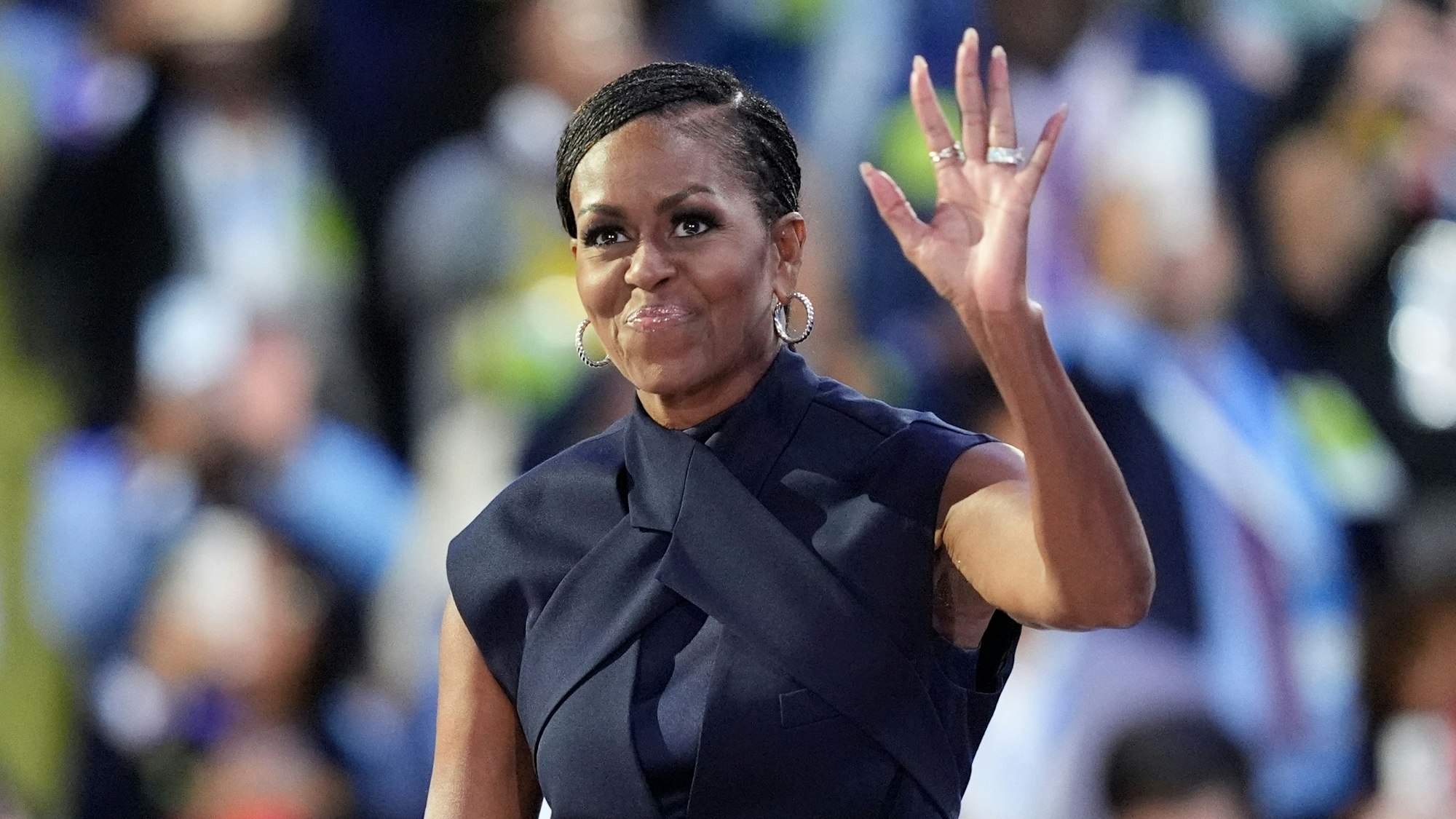Die ehemalige First Lady Michelle Obama spricht während der Democratic National Convention.