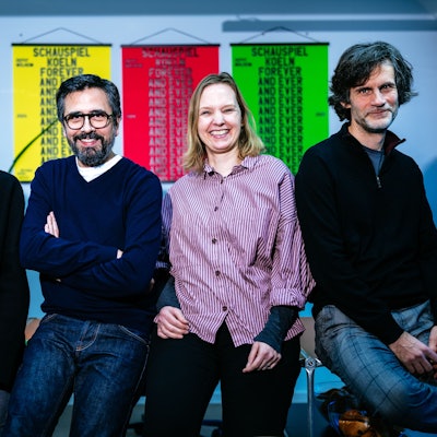 PK mit Intendant Rafael Sanchez und Team