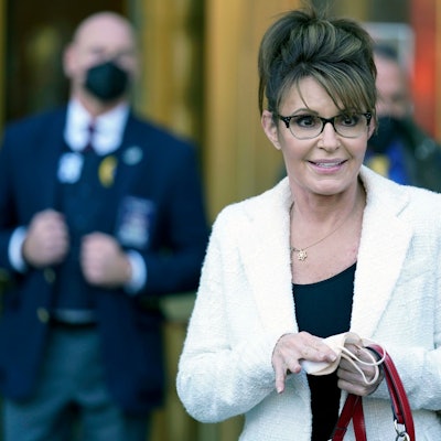 Sarah Palin im Februar 2022.