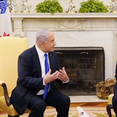 Archivbild vom September 2020: Donald Trump (r.) und Benjamin Netanjahu im Weißen Haus.