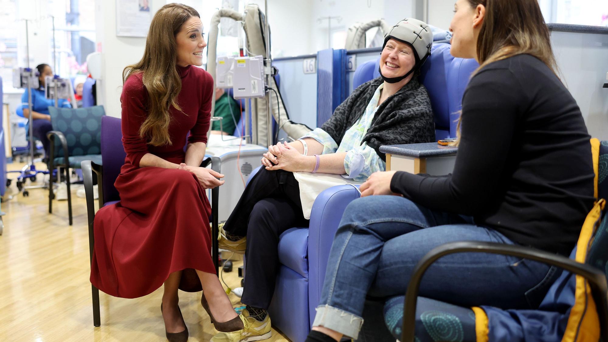 Prinzessin Kate während ihres Besuchs im Royal Marsden Hospital in London.