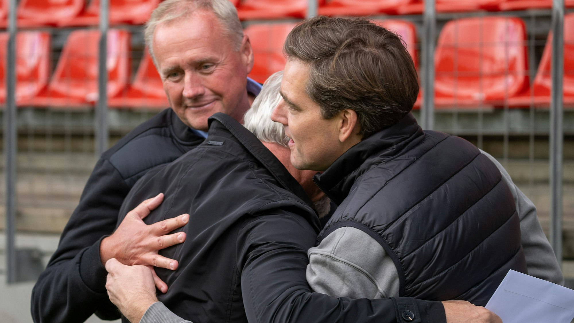 Viktorias Geschäftsführer Eric Bock (l.) und Axel Freisewinkel (r.)