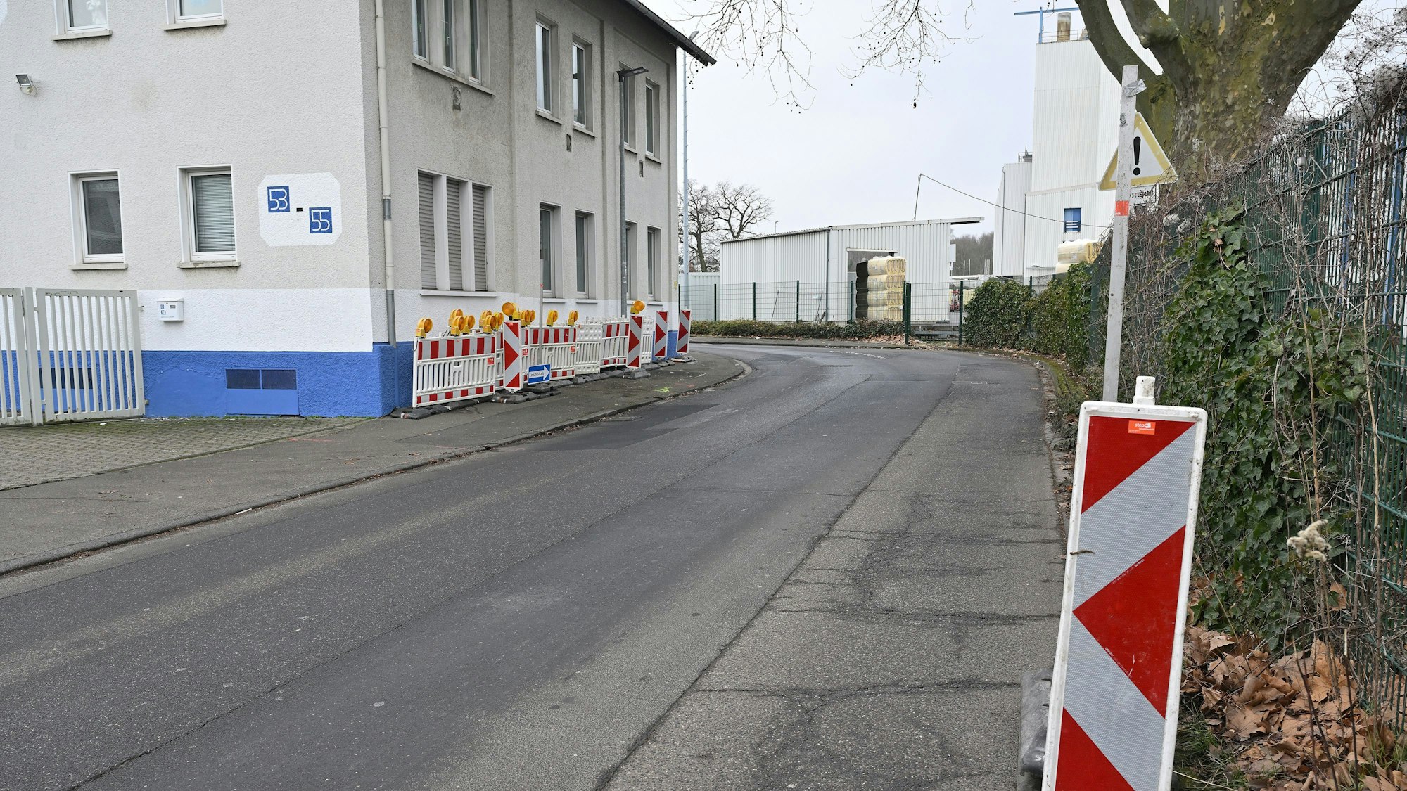 Das Foto zeigt die Tannenbergstraße in Bergisch Gladbach