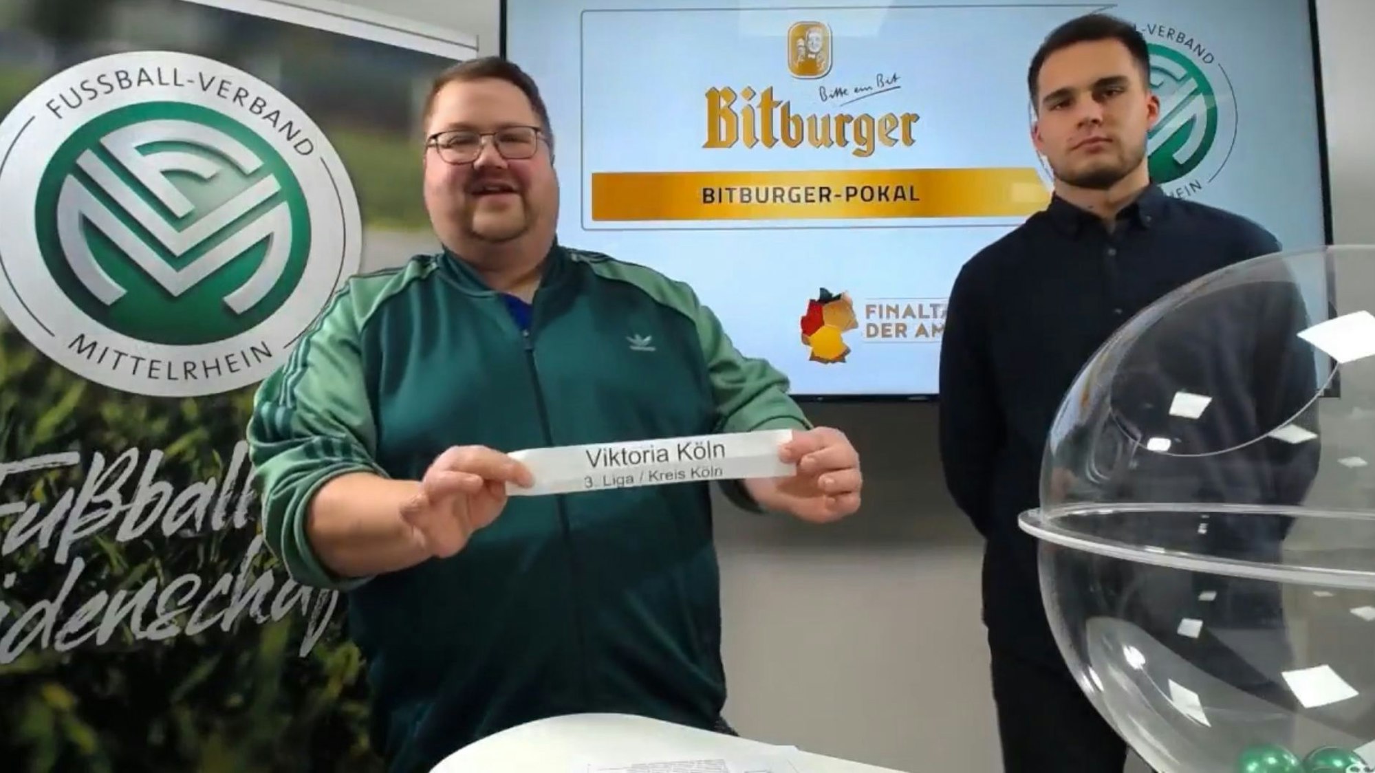 Die Auslosung: Mitte Januar wurde dem FSV Neunkirchen-Seelscheid der Traumgegner zugelost.