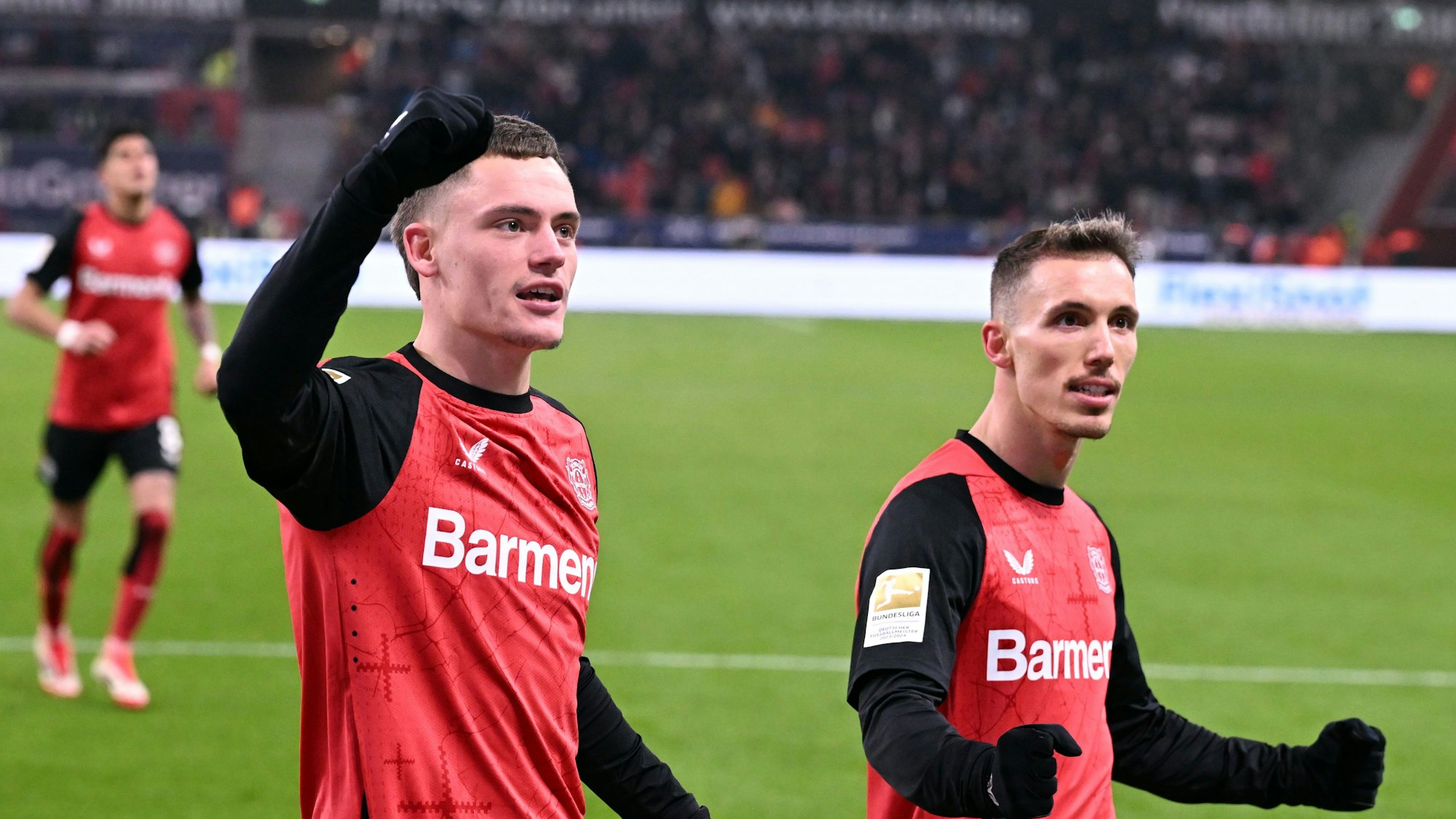 Leverkusens Florian Wirtz bejubelt sein Tor zum 2:0.