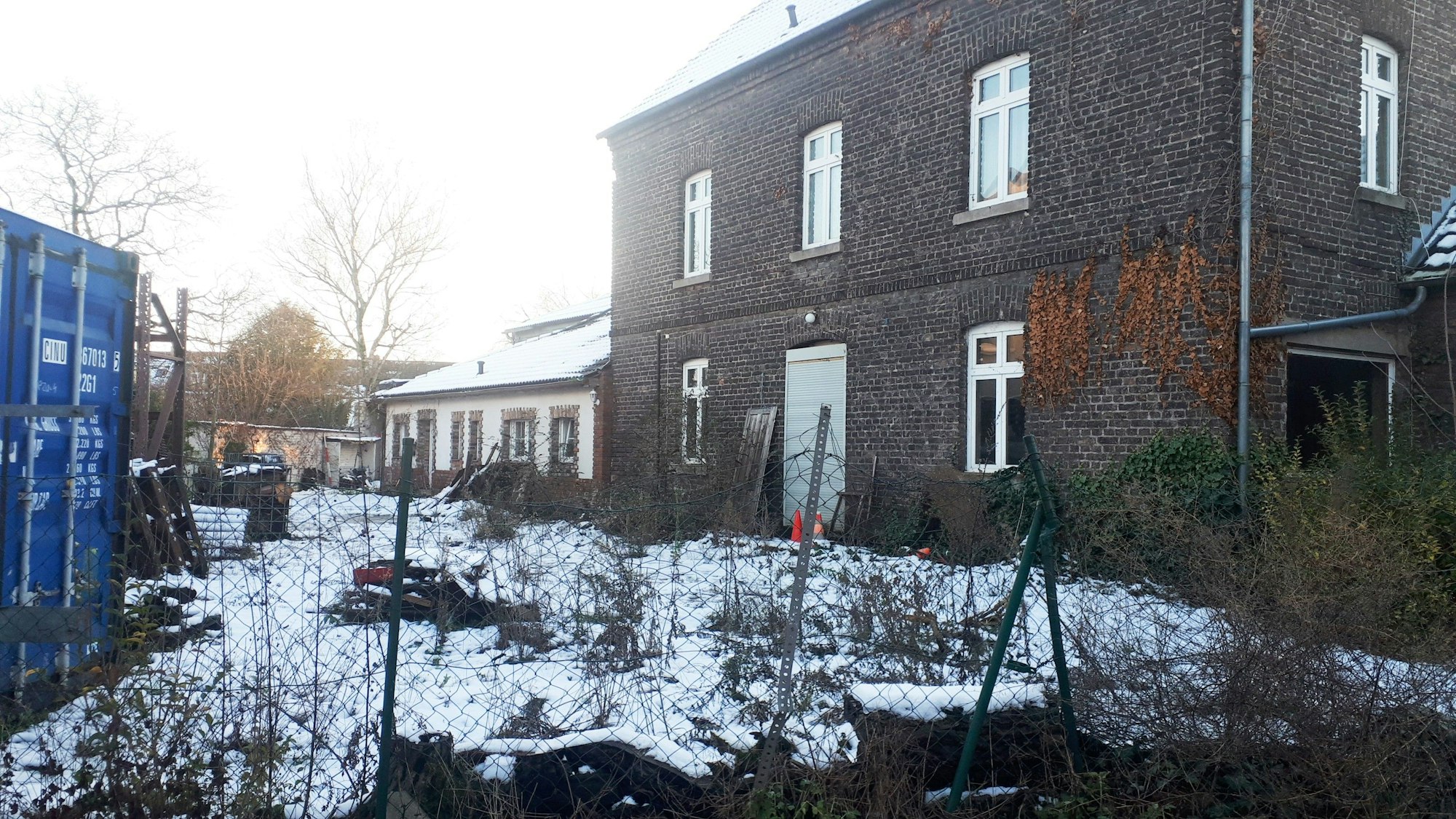 Blick auf den Seitenflügel des historischen Mühlenhofs. In der Hofanlage sollen 15 Wohnungen und ein Veranstaltungsraum entstehen.