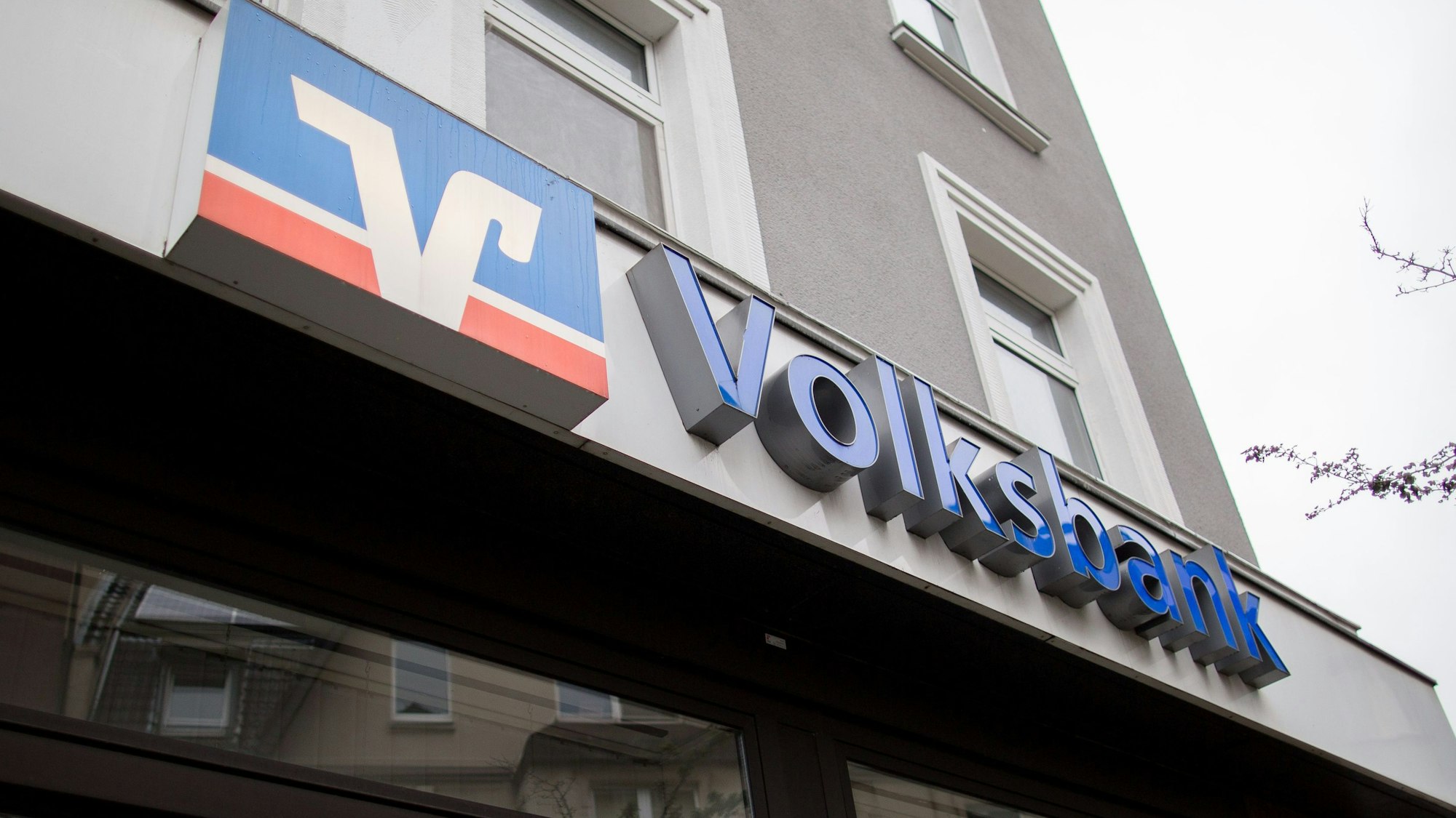 Eine Filiale der Volksbank.