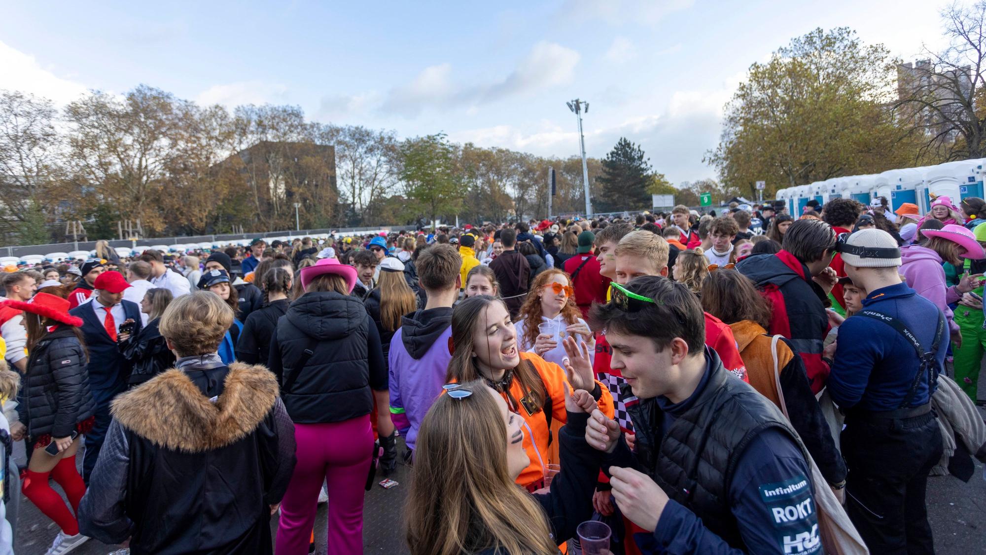 Die Uniwiese am Elften Elften 2024.