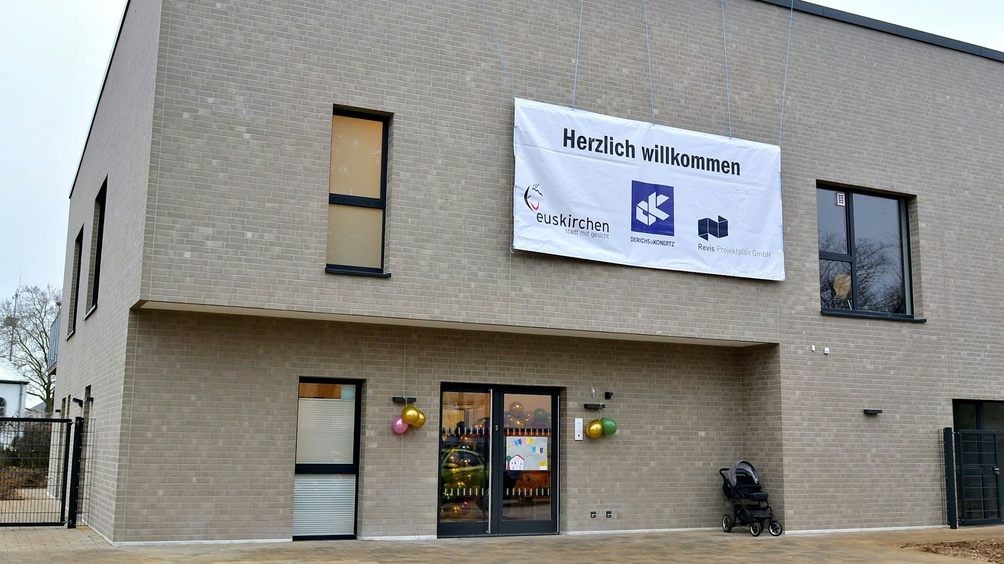 Das zweigeschossige Kita-Gebäude.