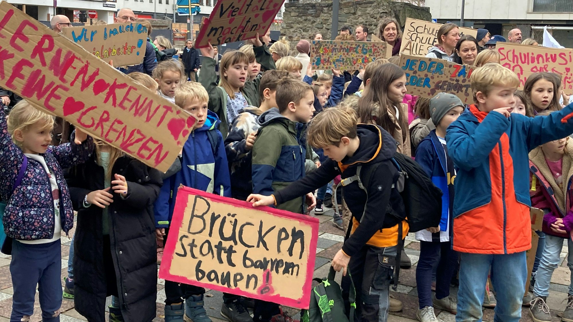 Demo für mehr Inklusion an Schulen.