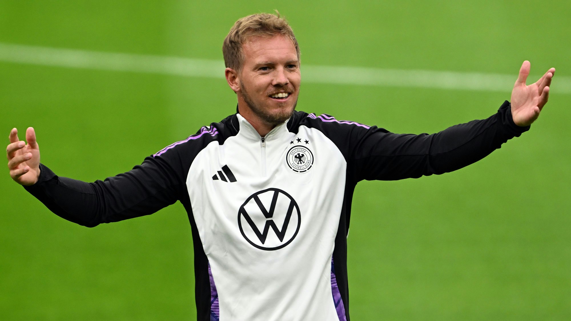 Deutschlands Bundestrainer Julian Nagelsmann in Aktion.