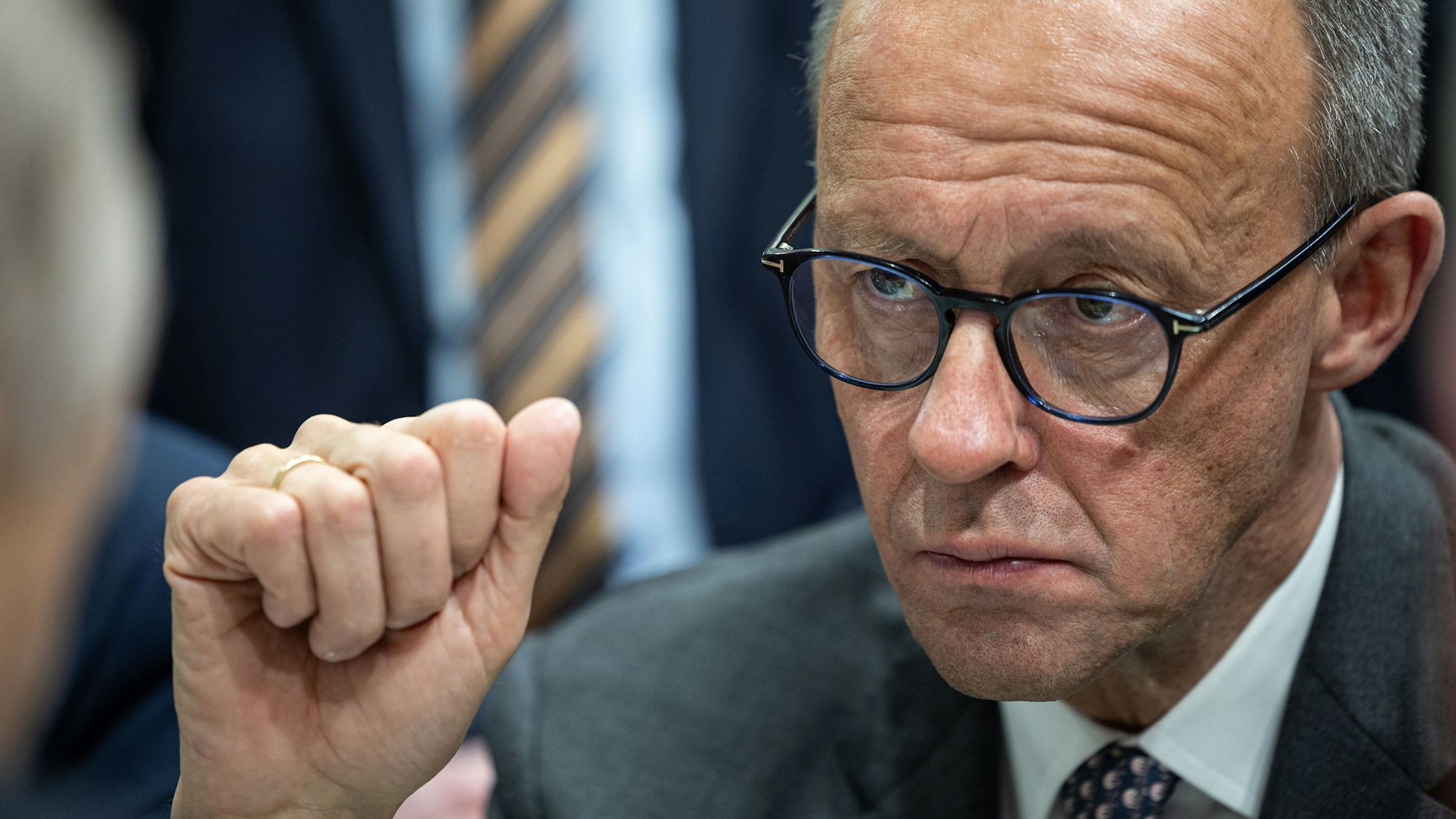 Friedrich Merz, CDU-Bundesvorsitzender und Fraktionsvorsitzender der CDU/CSU-Fraktion im Bundestag