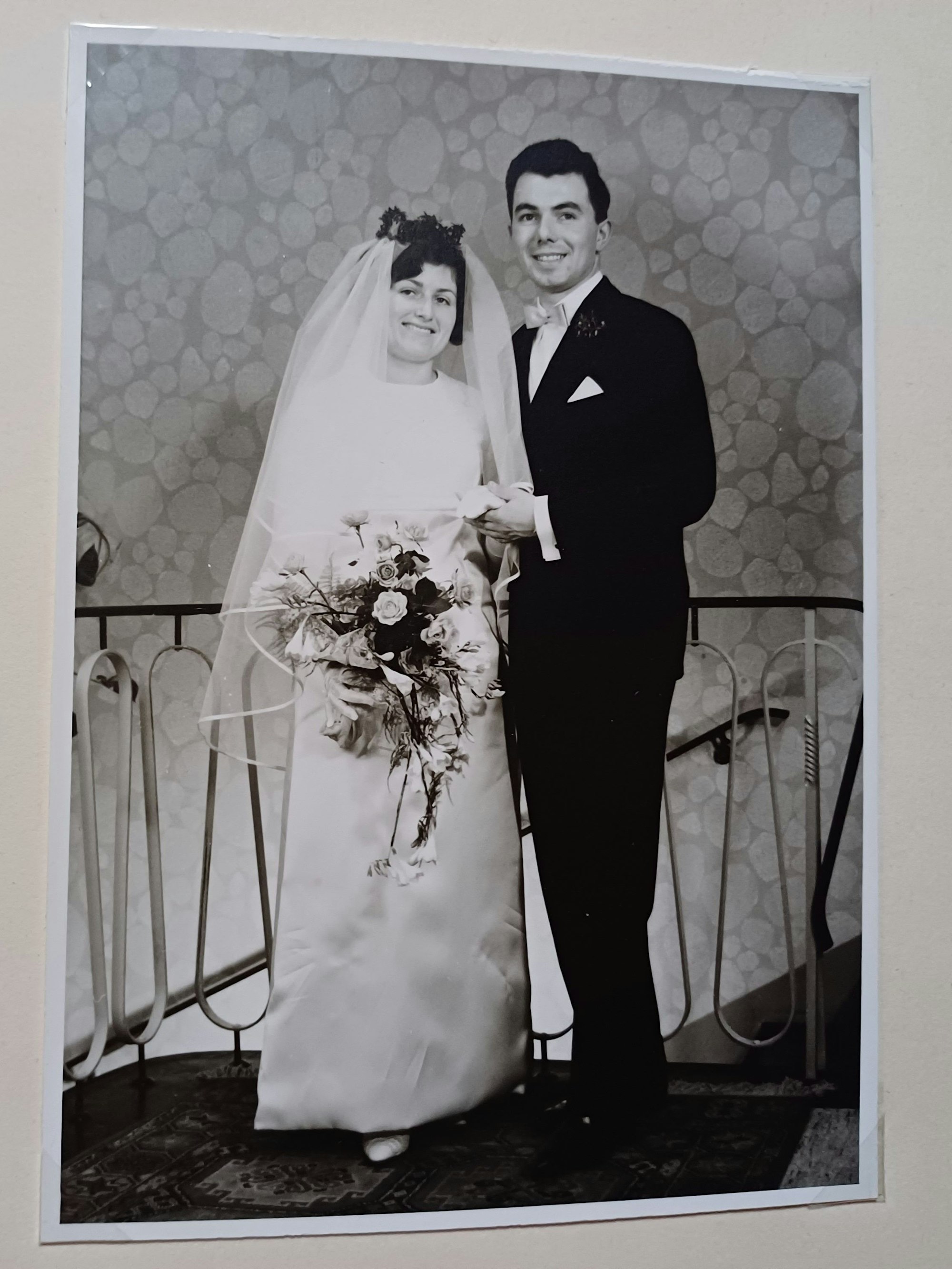 Das Ehepaar Dörner an seinem Hochzeitstag 1965. (Repro)