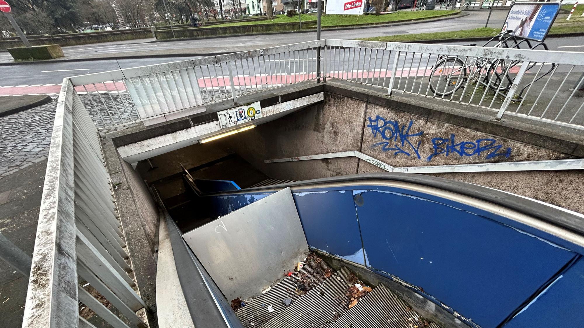 Ebertplatz Abgang U-Bahn