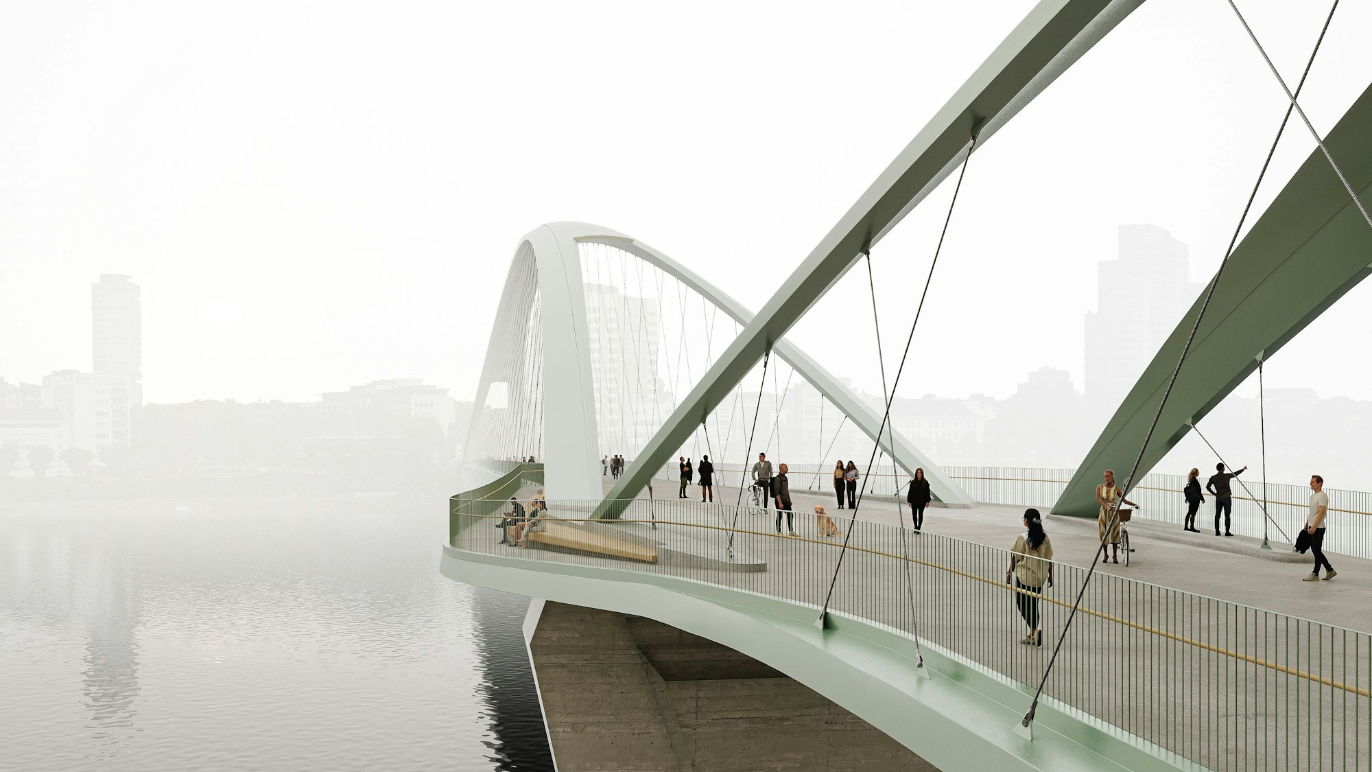 Die Visualisierung des nördlichen Bauwerks.