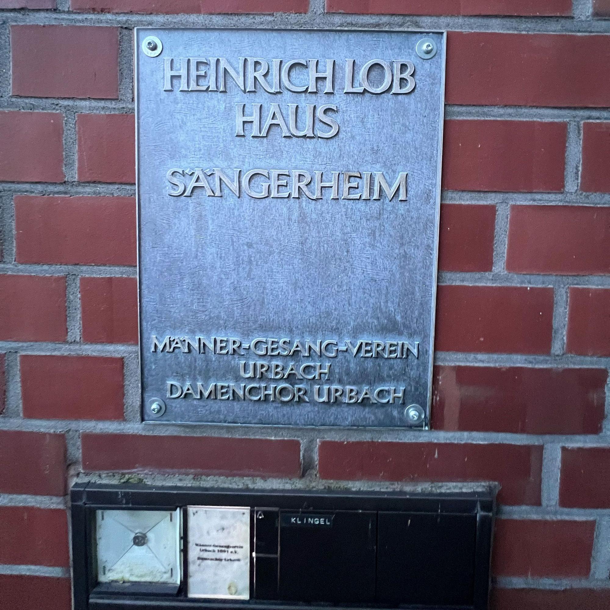 Der Männer-Gesang-Verein (MGV) Urbach soll aus dem Heinrich-Lob-Haus raus.