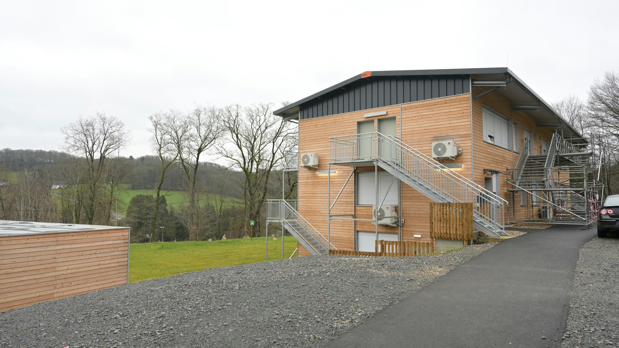Das Foto zeigt die Unterkunft für Geflüchtete in Kürten