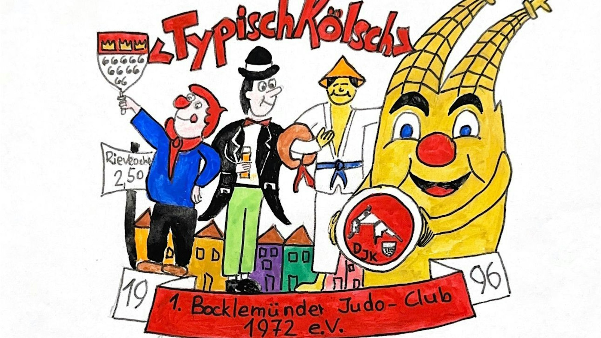 Sein erster Orden: Für die Session 1996 entwarf Gottschalk dieses Motiv für einen Judoverein. Damals war er 18 Jahre alt.