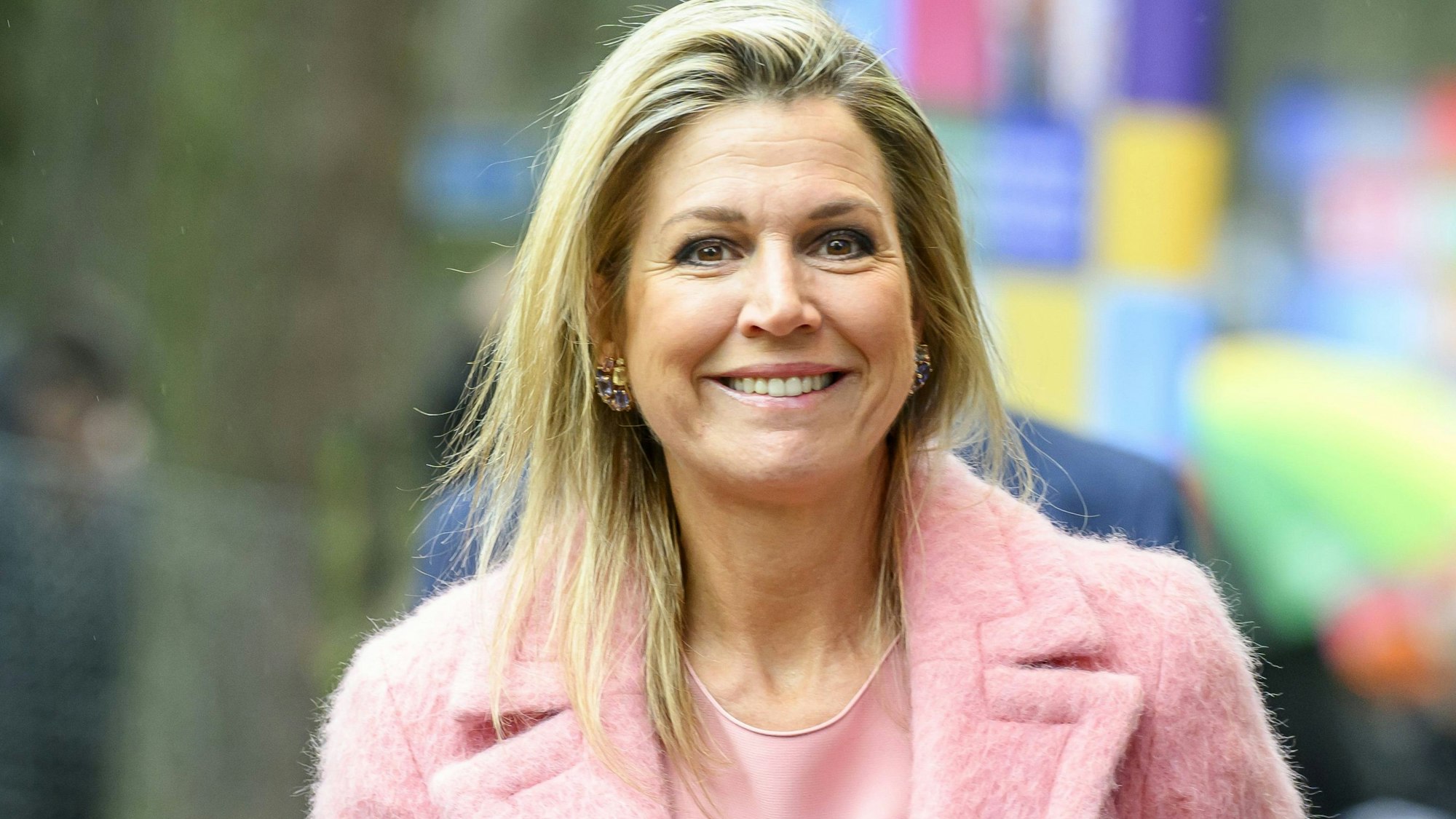 Königin Maxima bei ihrem Auftritt in Wekerom.