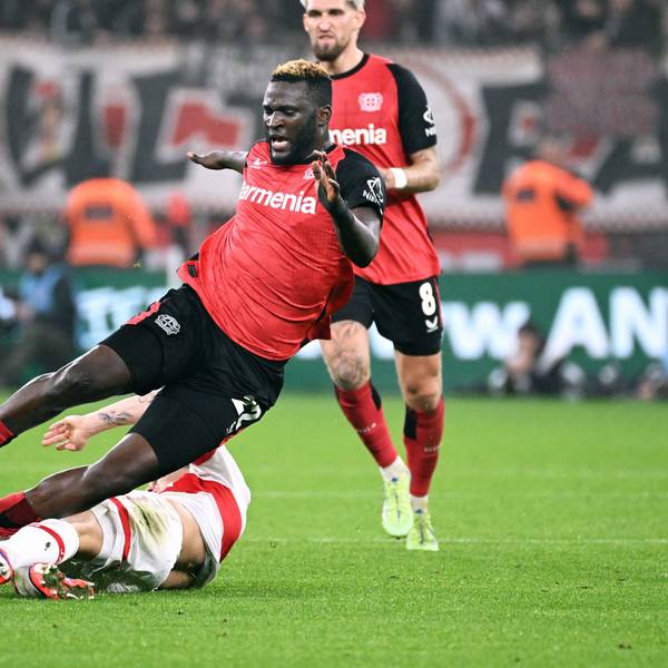 Wechsel nicht zustande gekommen: Victor Boniface bleibt Spieler von Bayer Leverkusen.