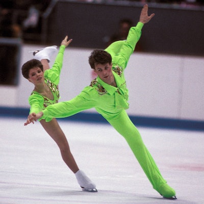 Evgenia Shishkova und Vadim Naumov beide GUS Eiskunstlauf OS Winter Olympische Winterspiele 1992.