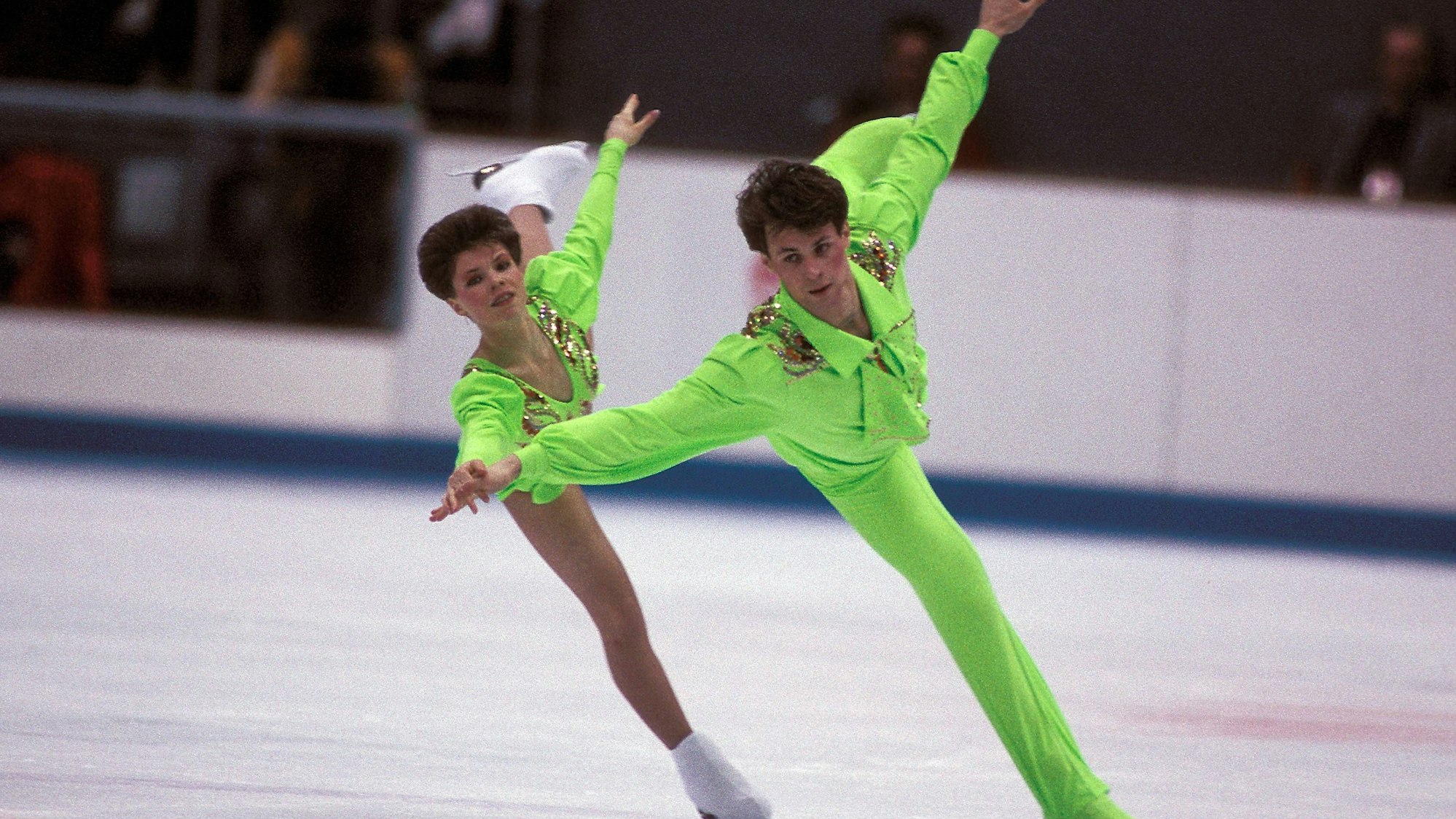 Evgenia Shishkova und Vadim Naumov beide GUS Eiskunstlauf OS Winter Olympische Winterspiele 1992.