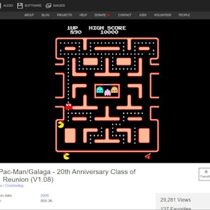 Screenshot von Internet Archive, Pacman