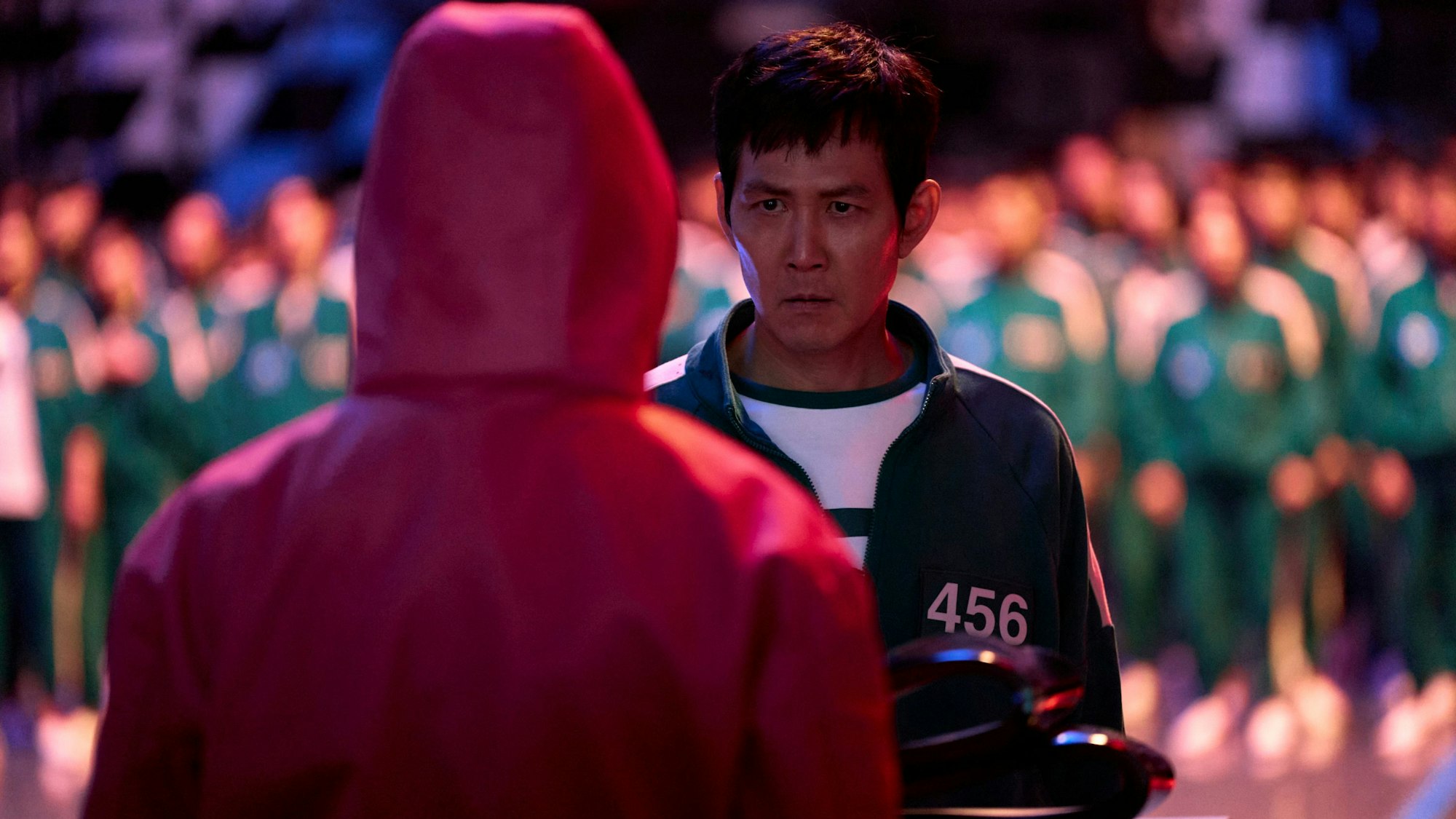 HANDOUT - 19.12.2024, Südkorea, ---: Lee Jung-jae als Seong Gi-hun will den "Squid Game"-Machern in Staffel 2 das Handwerk legen.