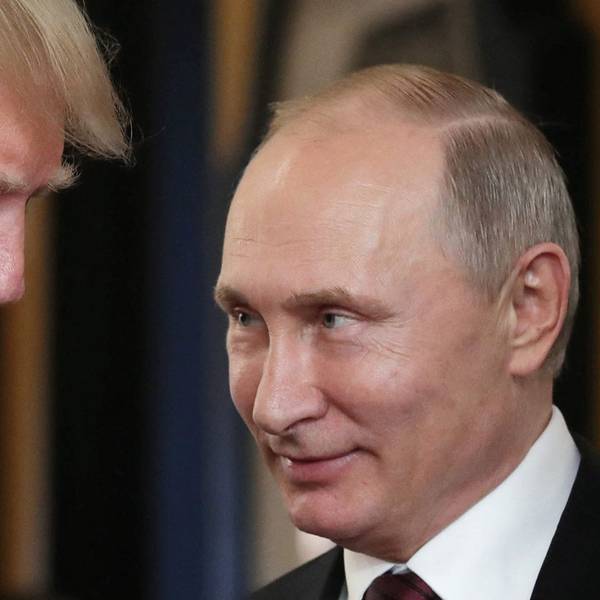 Donald Trump im Gespräch mit Wladimir Putin bei einem Treffen im Jahr 2017.