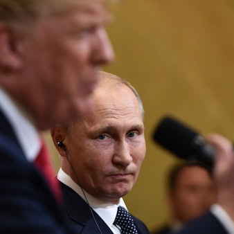 Donald Trump und Wladimir Putin bei einer Pressekonferenz im Jahr 2018. (Archivbild)