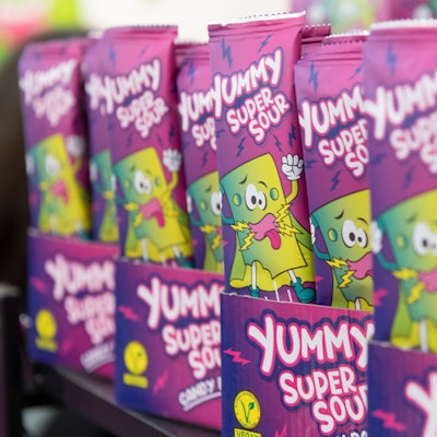 "Yummy"! Das Esspapier einer niederländischen Firma lässt die Herzen der Fans von süß-sauren Gaumenfreuden höher schlagen.