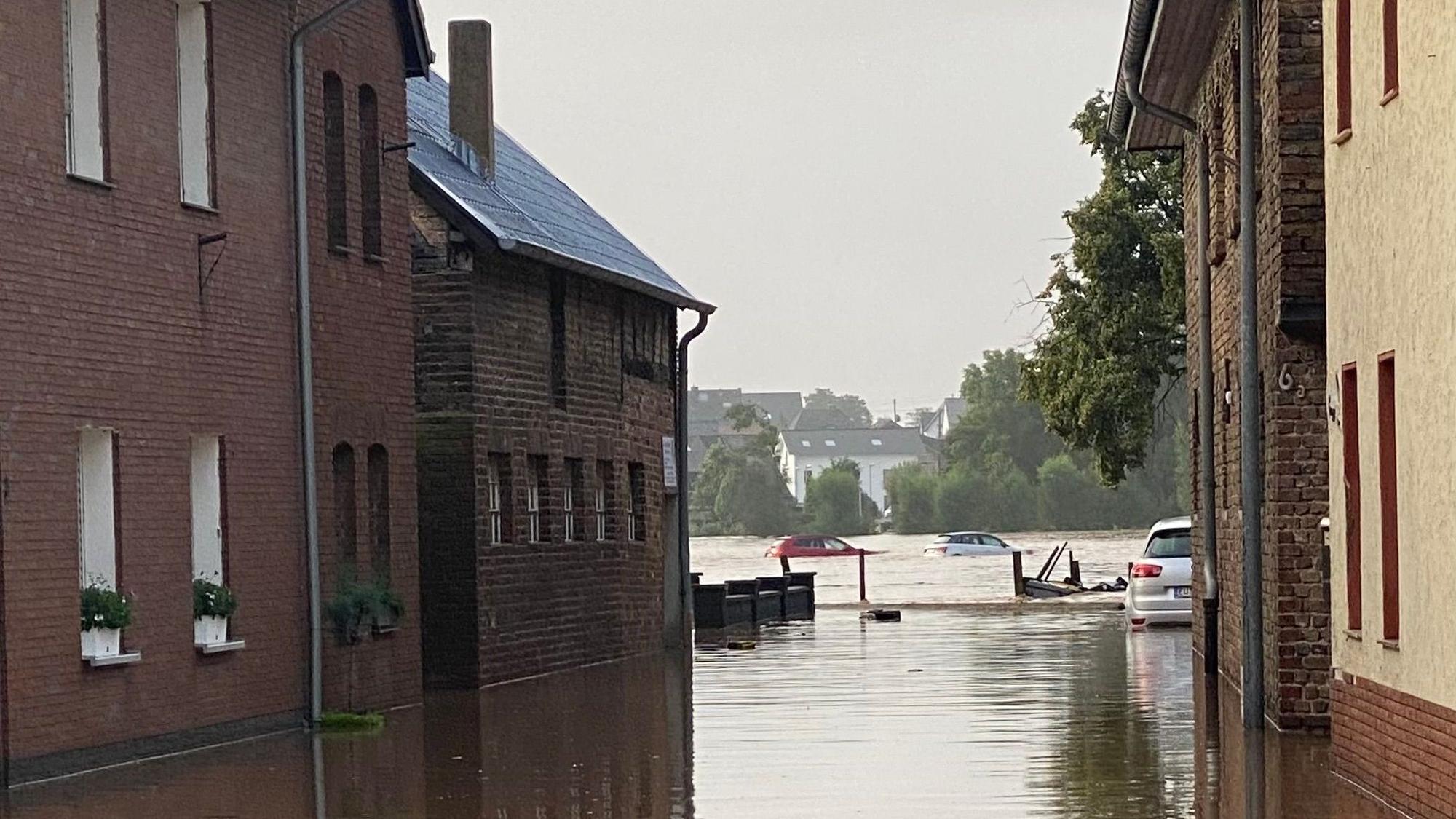 So sah es 2021 nach der Flut in Weilerswist aus.