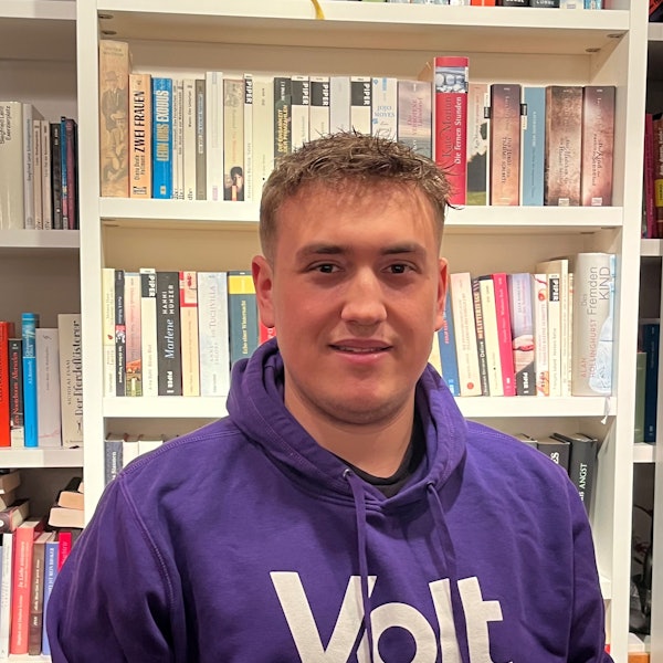 Fabio Centorbi, der Bundestagskandidat für die Partei Volt.