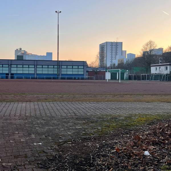 In keinem guten Zustand befindet sich der Sportplatz an der Lise-Meitner-Gesamtschule in Finkenberg.