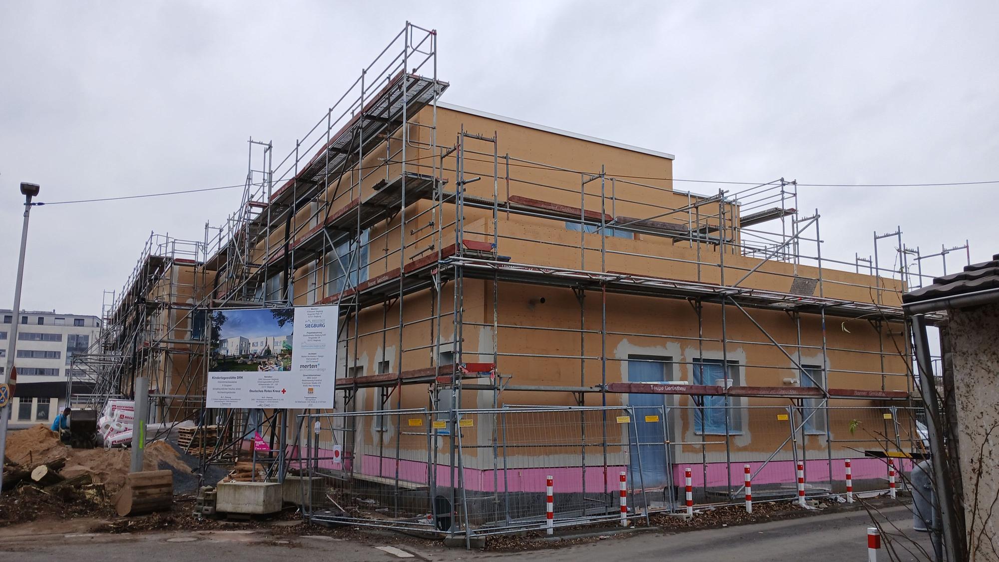 Baustelle für eine Kita