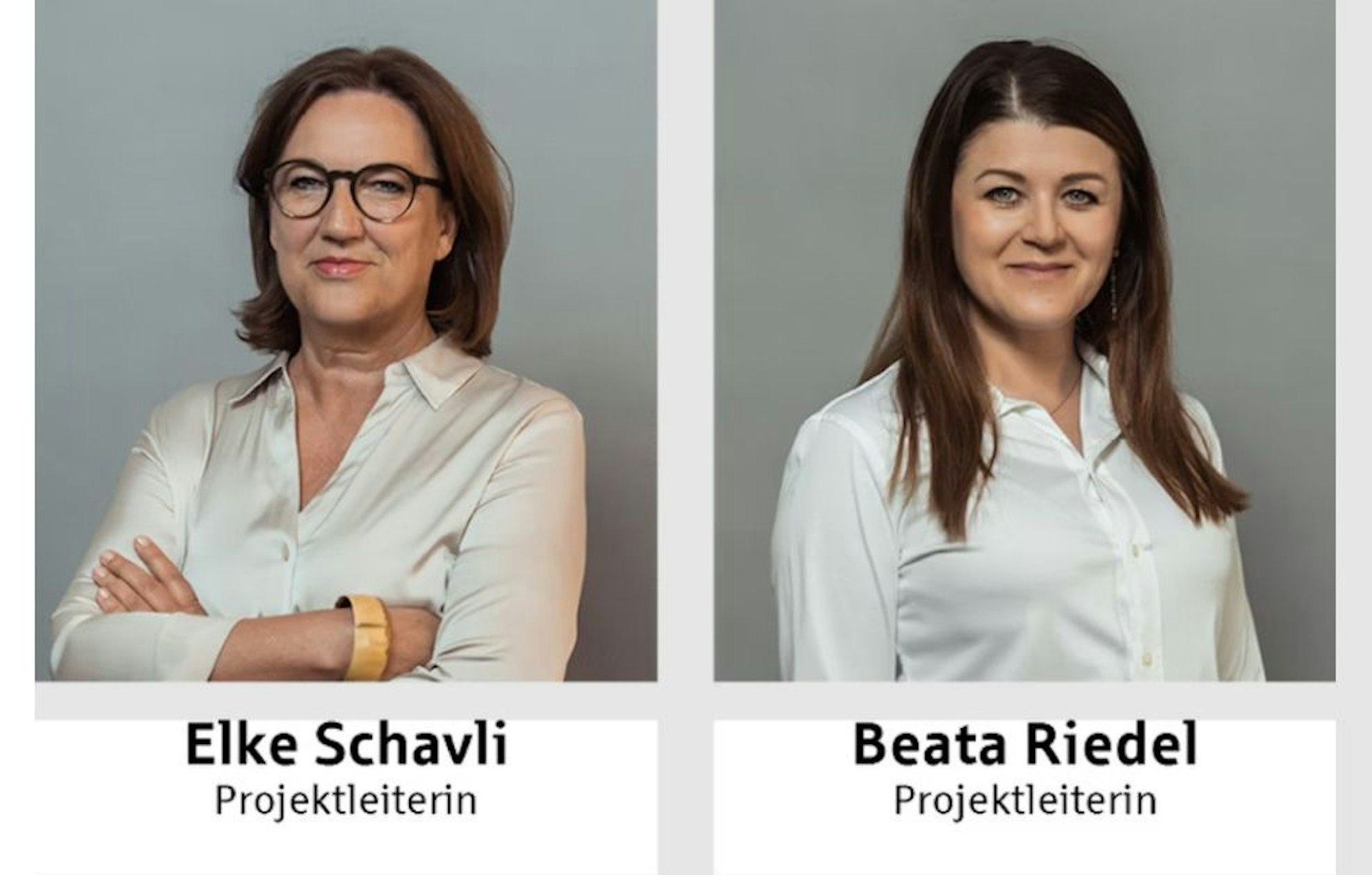 Projektleiterin Elke Schavli und Projektleiterin Beata Riedel von S Immobilienpartner.
