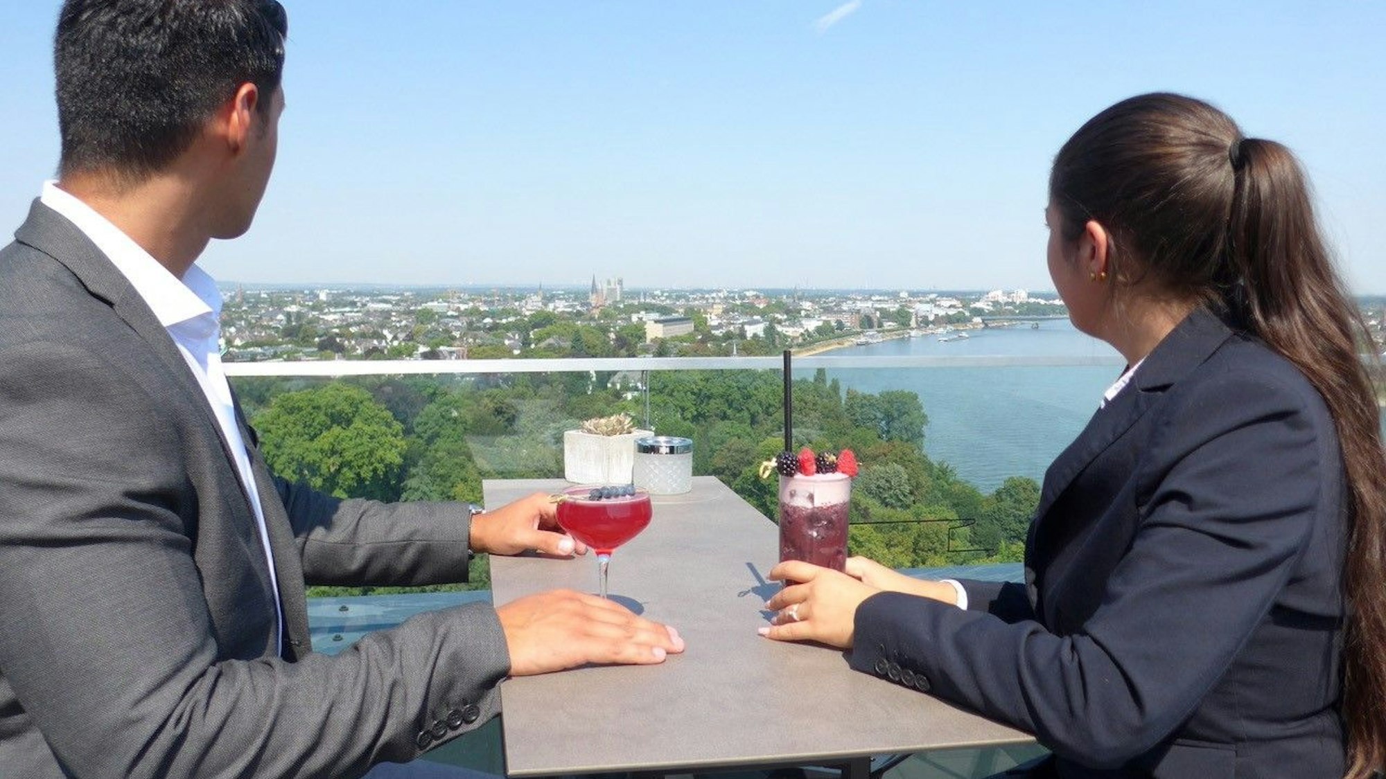 Drinks mit Ausblick in Konrad's Skybar.