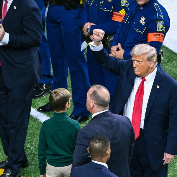 US-Präsident Donald Trump im Caesars Superdome.