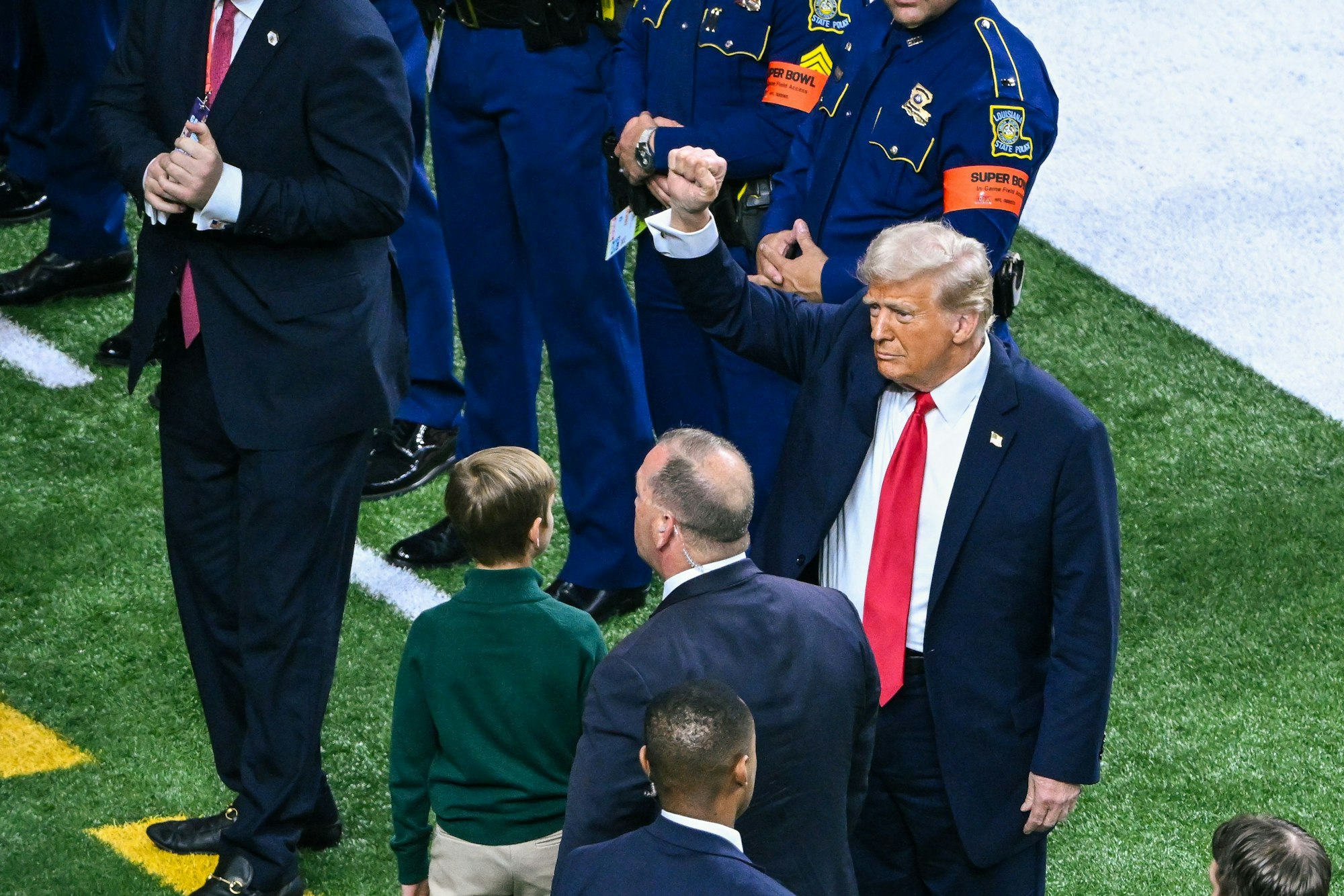 US-Präsident Donald Trump im Caesars Superdome.