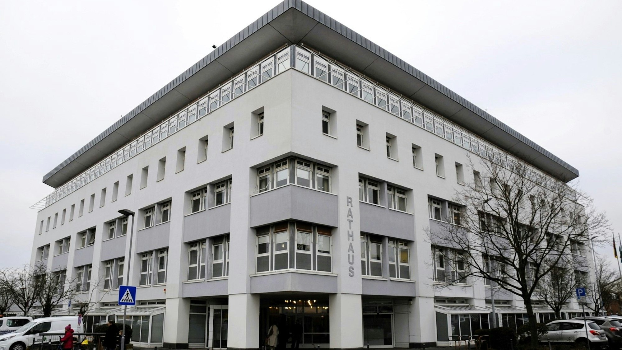 Zu sehen ist das Rathaus der Stadt Erfstadt.