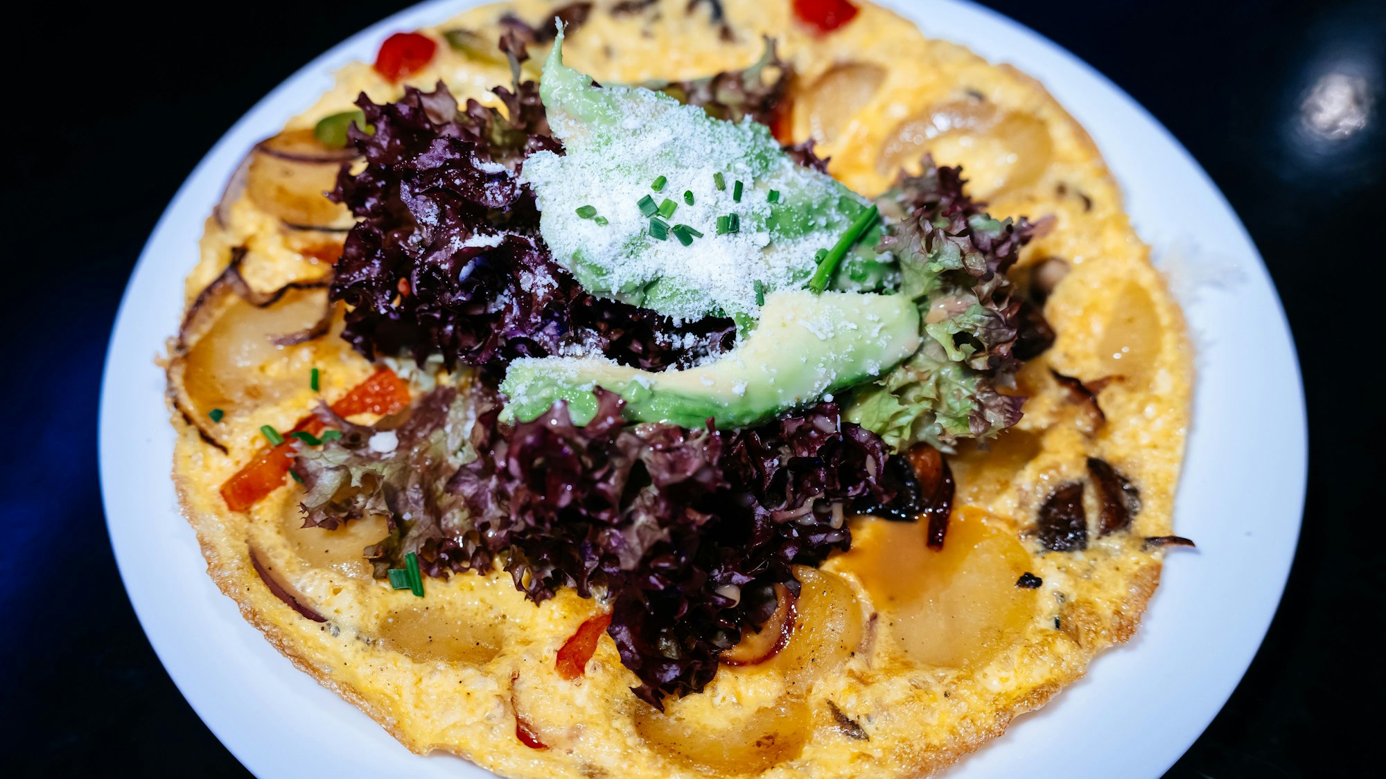 Teil der Karte sind große Pancakes mit reichlich Topping.